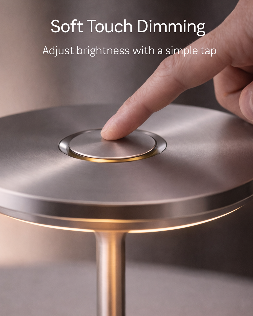 Zentito® META Pro – Cordless Minimalist Metal Desk Lamp